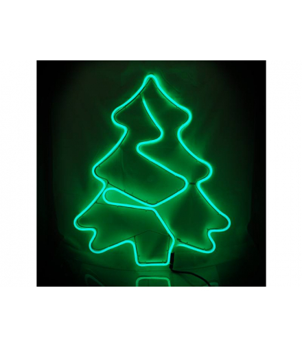 Ozdoba świąteczna choinka ZIELONA NeonLED, 230V LXLED033