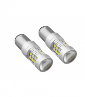 LED AMIO Canbus 24 x SMD 3030, 1157 (P21/5W), White, 12V/24V, komplet 2szt. LX01438