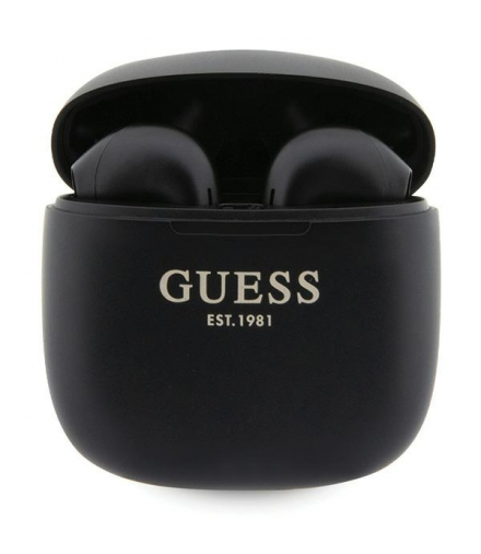 Słuchawki bluetooth TWS + stacja dokująca GUTWST26PSK czarne Classic EST Logo TFO Guess GSM176565
