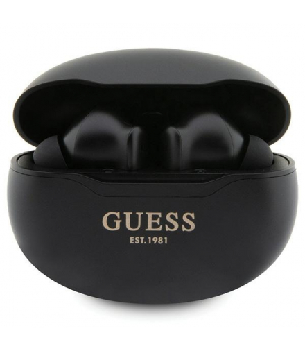 Słuchawki bluetooth TWS + stacja dokująca GUTWST50EK czarna Classic EST TFO Guess GSM176569