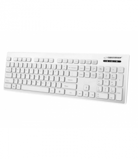 Esperanza klawiatura przewodowa, wodoodporna USB, Singapore EK130W, biała. LXEK130W