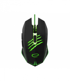 Esperanza Claw EGM209B mysz przewodowa gaming LED 6D optyczna, zielona. LXEGM209G