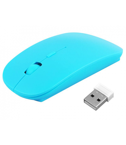 Mysz optyczna bezprzewodowa 4D SLIMFIT niebieska. LXPR28457