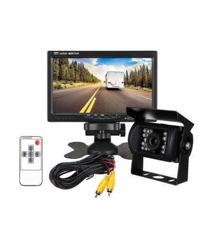 Zestaw kamera cofania z monitorem LCD 7 KAMPER BUS TIR G300A Pilot LXG300A