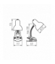 Lampka biurkowa SUZI E27 Biała HR-60-W Kanlux 7154