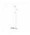 Lampa podłgowa EVALO FL 3xGU10 W-SR Biała Kanlux 35787