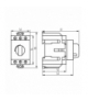 Rozłącznik izolacyjny, modułowy KMI-R-3/125A Kanlux 23239