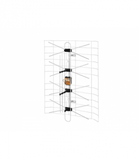 Antena siatkowa DIPOL 3DX kpl ze wzmacniaczem i zasilaczem (MUX 8 ,polaryzajca pionowa) LX0861