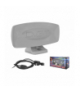 Antena TV DIGITAL pokojowa USB, srebrna. LX0860S