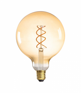 Źródło światła, żarówka LED XLED E27 GLOBE G125 4W-SW Super Ciepła 1800K Kanlux 33519