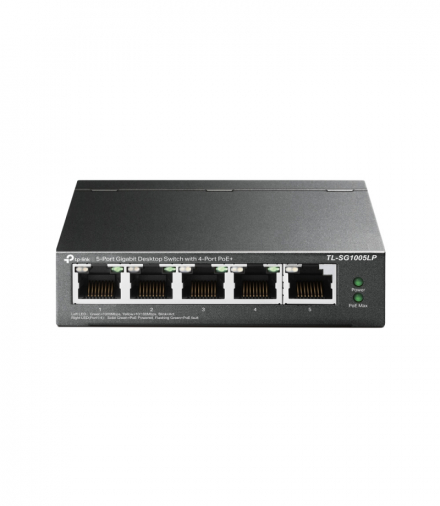 TP-Link TL-SG1005LP Switch 5x RJ45 1000Mb/s, 4x PoE, Desktop TP-LINK TL-SG1005LP