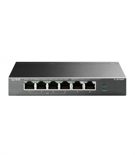 TP-Link TL-SF1006P Switch 6x RJ45 100Mb/s, 4x PoE, 67W TP-LINK TL-SF1006P