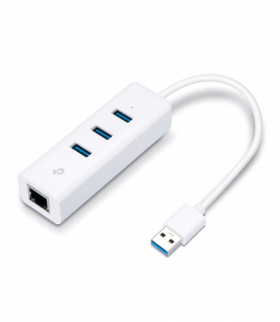 TP-Link UE330 Karta sieciowa 1x RJ45 1000Mb/s, 3x USB 3.0 TP-LINK TL-UE330