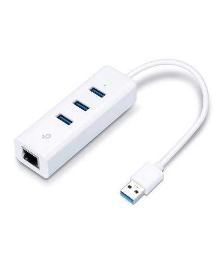 TP-Link UE330 Karta sieciowa 1x RJ45 1000Mb/s, 3x USB 3.0 TP-LINK TL-UE330