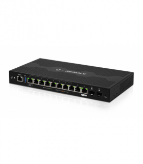 Ubiquiti ER-12 Router EdgeMAX EdgeRouter, 10x RJ45 1000Mb/s, 2x SFP, 1x PoE UBIQUITI ER-12-EU