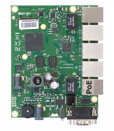 MikroTik RB450GX4 Router 5x RJ45 1000Mb/s, 1x microSD MIKROTIK RB450GX4