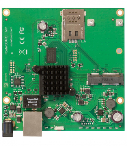 MikroTik RBM11G Router 1x RJ45 1000Mb/s, 1x miniPCI-e, 1x SIM MIKROTIK RBM11G