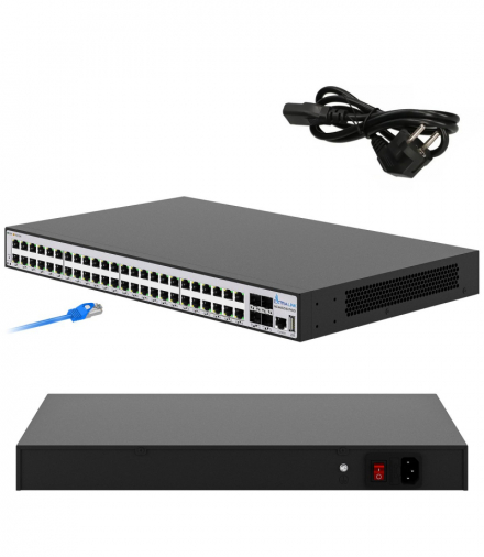 Extralink Nemezis Pro Switch PoE 48x RJ45 1000Mb/s PoE, 4x SFP+, 500W, L3 EXTRALINK EX.30073