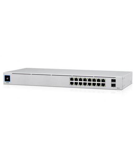 Ubiquiti USW-16-POE Switch UniFi, 16x RJ45 1000Mb/s, 8x PoE+, 2x SFP UBIQUITI USW-16-POE-EU