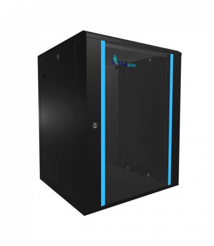 Extralink 15U 600x600 Czarna Szafa rack montowana na ścianie EXTRALINK EX.14343