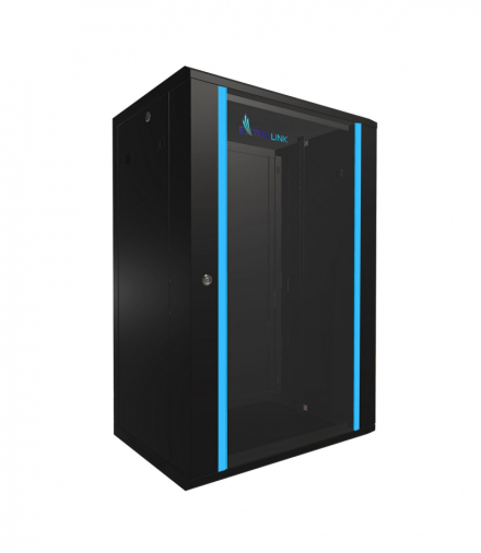 Extralink 18U 600x450 Czarna Szafa rack montowana na ścianie EXTRALINK EX.14367