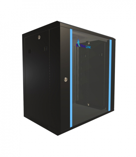 Extralink 12U 600x450 Czarna Szafa rack montowana na ścianie EXTRALINK EX.7263
