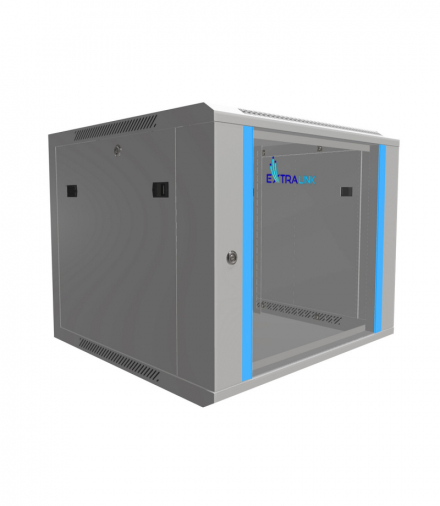 Extralink 9U 600x600 Szara Szafa rack montowana na ścianie EXTRALINK EX.8581