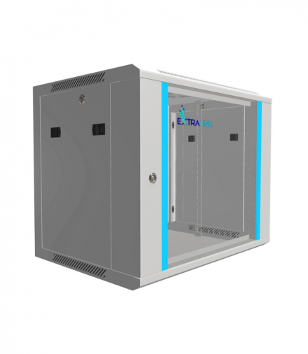 Extralink 9U 600x450 Szara Szafa rack montowana na ścianie EXTRALINK EX.8574