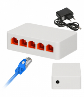 Extralink URANOS Switch 5x 10/100Mb/s Fast Ethernet, Desktop EXTRALINK EX.13100