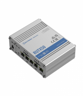 Teltonika RUTX50 Profesjonalny przemysłowy router 5G, Wi-Fi 5, Dual SIM, 5x RJ45 1000Mb/s