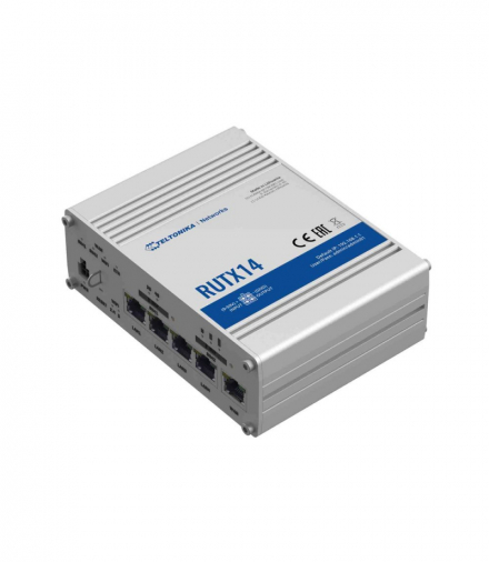 Teltonika RUTX14 Profesjonalny przemysłowy router 4G LTE Cat 12, Dual Sim, 1x Gigabit WAN, 4x Gigabit LAN, WiFi 802.11 AC Wave 2