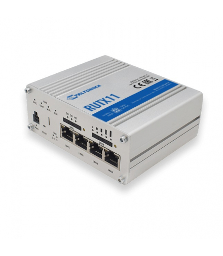 Teltonika RUTX11 Profesjonalny przemysłowy router 4G LTE Cat 6, Dual Sim, 1x Gigabit WAN, 3x Gigabit LAN, WiFi 802.11 AC