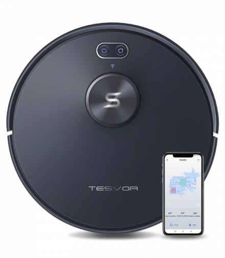 Tesvor S6 Robot Vacuum with Mop Inteligentny Odkurzacz Granatowy TESVOR TESVOR S6