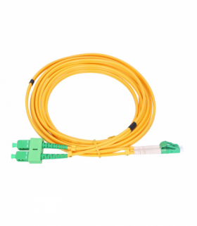 Extralink SC/APC-LC/APC Patchcord Jednomodowy, Duplex, 9/125um, 3mm, 1,5m EXTRALINK EX.1421