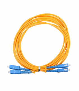 Extralink SC/UPC-SC/UPC Patchcord PVC, Jednomodowy, Duplex, G652D, 3mm, 1m EXTRALINK EX.3586