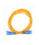 Extralink SC/UPC-SC/UPC Patchcord PVC, Jednomodowy, Duplex, G652D, 3mm, 1m EXTRALINK EX.3586