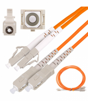 Extralink SC/UPC-LC/UPC Patchcord Wielomodowy, OM2, Duplex, 3mm, 3m EXTRALINK EX.3661