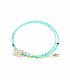 Extralink LC/UPC-SC/UPC Patchcord Wielomodowy, OM3, Duplex, 3mm, 1m EXTRALINK EX.9298