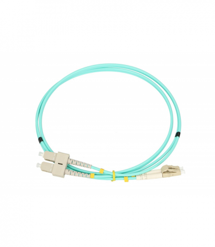 Extralink LC/UPC-SC/UPC Patchcord Wielomodowy, OM3, Duplex, 3mm, 1m EXTRALINK EX.9298