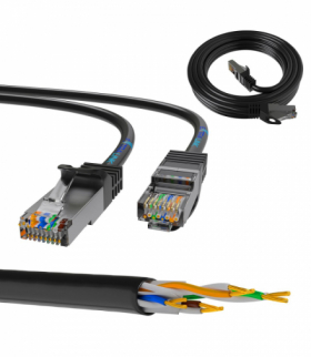 Extralink Kat.5e FTP 3m Patchcord LAN Miedź Kabel sieciowy skrętka EXTRALINK EX.7621