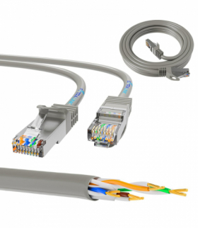 Extralink Kat.5e UTP 1m Patchcord LAN Miedź Kabel sieciowy skrętka EXTRALINK EX.7669
