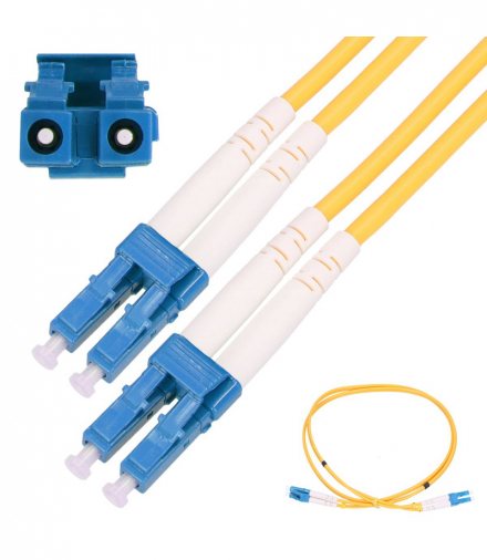 Extralink LC/UPC-LC/UPC Patchcord Jednomodowy, Duplex, 9/125um, 3mm, 3m EXTRALINK EX.15449