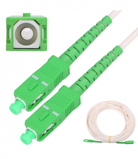 Extralink SC/APC-SC/APC Patchcord LSOH, Jednomodowy, Simplex, G.657A2, 3mm, 20m, biały EXTRALINK EX.16309