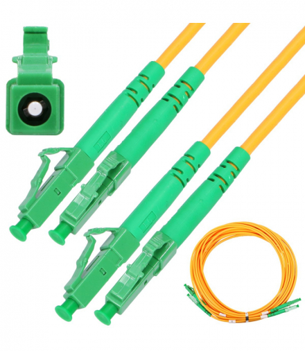 Extralink LC/APC-LC/APC Patchcord Jednomodowy, Duplex, 9/125um, G657A, 2m EXTRALINK EX.1315