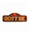 Znak Metalowy RETRO LED Fresh Brewed Coffee Forever Light RTV100462