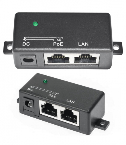 Extralink 1 Portowy PoE Injector 1x 100Mb/s RJ45, Kostka EXTRALINK EX.1957