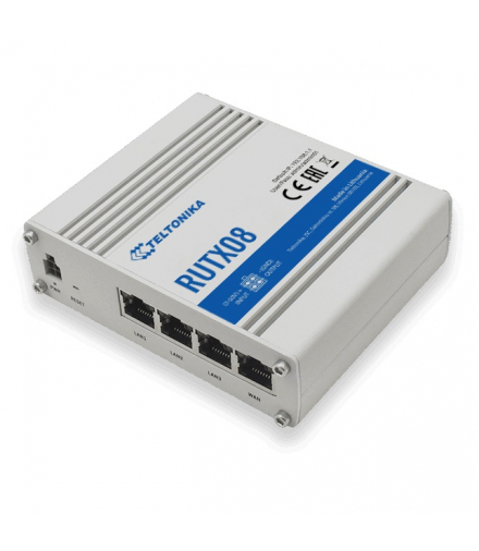 Teltonika RUTX08 Przemysłowy router 1x WAN, 3x LAN 1000 Mb/s, VPN TELTONIKA TELTONIKA RUTX08 RUTX08000000