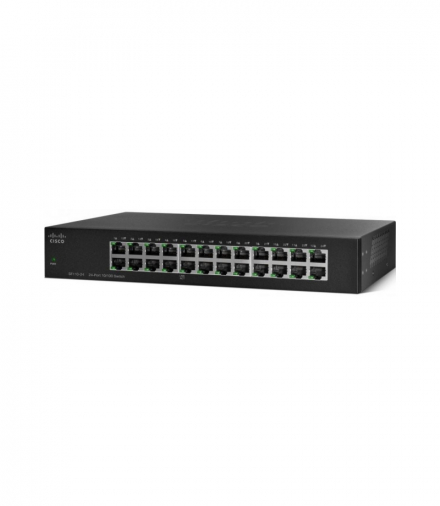 Cisco SF110-24 Switch 24x 100Mb/s, Obudowa Rack CISCO SF110-24 +EU PLUG