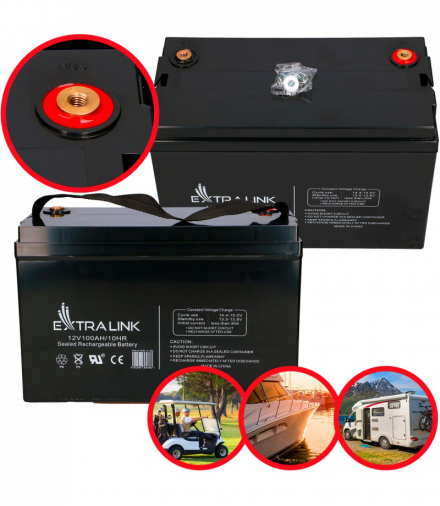 Extralink AGM 12V 100Ah Akumulator bezobsługowy EXTRALINK EX.9786