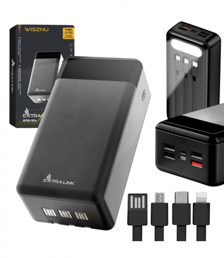Extralink EPB-124 30000mAh Czarny Powerbank Power bank, Fast Charging, USB-C EXTRALINK EX.19522